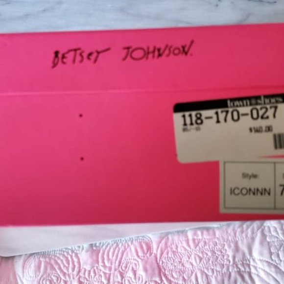 Betsey Johnson Iconnn Black Satin Platform Heels - Picture 11 of 11